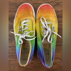 Rainbow Dallas Clayton Vans, Sz: 7. (Limited Edition)